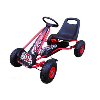 Kart cu pedale Gokart, 3-7 ani, roti gonflabile, G1 R-Sport - Rosu Kart cu pedale Gokart, 3-7 ani, roti gonflabile, G1 R-Sport - Rosu
