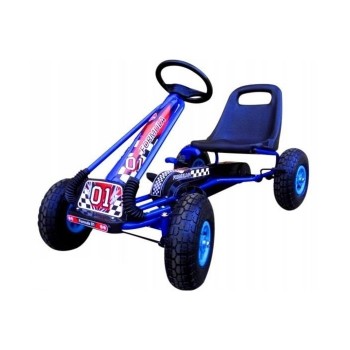 Kart cu pedale Gokart, 3-7 ani, roti gonflabile, G1 R-Sport - Albastru Kart cu pedale Gokart, 3-7 ani, roti gonflabile, G1 R-Sport - Albastru