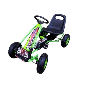 Kart cu pedale Gokart, 3-7 ani, roti gonflabile, G1 R-Sport - Verde Kart cu pedale Gokart, 3-7 ani, roti gonflabile, G1 R-Sport - Verde