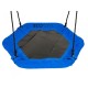 Leagan pentru copii hexagonal, tip cuib de barza, suspendat, Ecotoys MIR6023 - Albastru