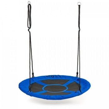 Leagan pentru copii rotund, tip cuib de barza, suspendat, 100 cm, Ecotoys MIR6001 - Albastru Leagan pentru copii rotund, tip cuib de barza, suspendat, 100 cm, Ecotoys MIR6001 - Albastru