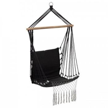 Leagan Suspendat Pentru Interior/exterior, Cu Spatar, Cuib De Barza, 120 kg, GW-923, Negru Leagan Suspendat Pentru Interior/exterior, Cu Spatar, Cuib De Barza, 120 kg, GW-923, Negru
