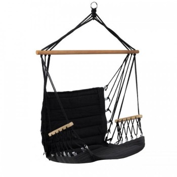 Leagan Suspendat Pentru Interior/exterior, Cu Spatar, 2 manere, Cuib De Barza, 120 kg, GW-924, Negru Leagan Suspendat Pentru Interior/exterior, Cu Spatar, 2 manere, Cuib De Barza, 120 kg, GW-924, Negru