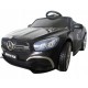 Masinuta electrica cu telecomanda, roti EVA, scaun piele Mercedes SL63 - Negru