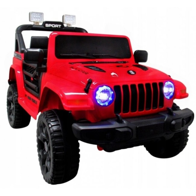 Masinuta electrica cu telecomanda cu baterii si functie de balansare Jeep X10 TS-159 R-Sport - Rosu