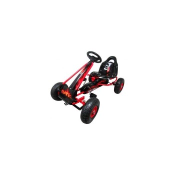 Kart cu pedale Gokart, 3-6 Ani, roti pneumatice din cauciuc, frana de mana, G3 R-Sport - Rosu Kart cu pedale Gokart, 3-6 Ani, roti pneumatice din cauciuc, frana de mana, G3 R-Sport - Rosu