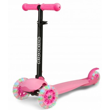 Trotineta cu roti cu LED Ricokids Loco 765102 - Roz Trotineta cu roti cu LED Ricokids Loco 765102 - Roz