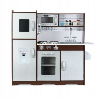 Bucatarie retro din lemn pentru copii Ricokids 7833 - Alb Bucatarie retro din lemn pentru copii Ricokids 7833 - Alb