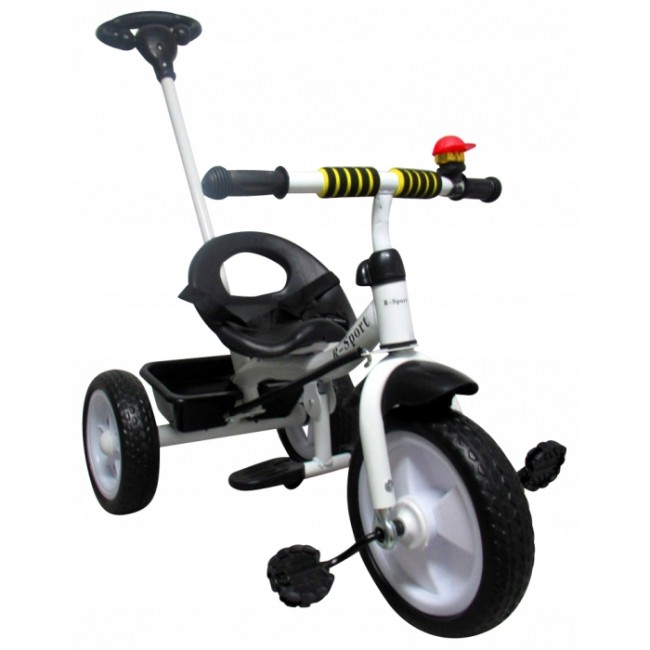 Tricicleta cu pedale si roti din spuma EVA R-Sport T5 - Alb