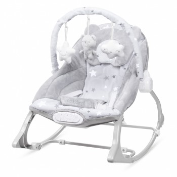 Balansoar multifunctional cu sunete si jucarii Kidwell Pino - Gri