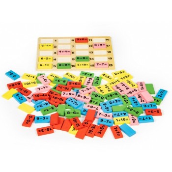 Piese tip domino cu calcule matematice si tabla Ecotoys MB386 Piese tip domino cu calcule matematice si tabla Ecotoys MB386