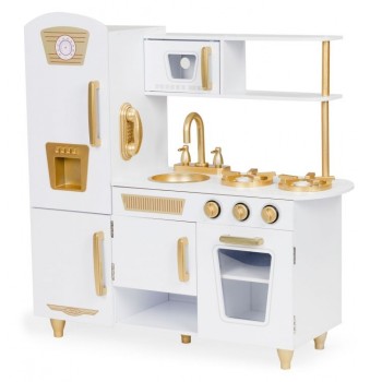 Bucatarie mare din lemn pentru copii cu accesorii Ecotoys 7267 Bucatarie mare din lemn pentru copii cu accesorii Ecotoys 7267