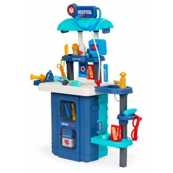 Set de joaca pentru copii cu 19 accesorii Ecotoys HC507013 - Doctor Set de joaca pentru copii cu 19 accesorii Ecotoys HC507013 - Doctor