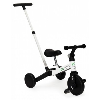 Tricicleta cu pedale si maner 2 in 1 Ecotoys YM-BT-6 - Alb Tricicleta cu pedale si maner 2 in 1 Ecotoys YM-BT-6 - Alb