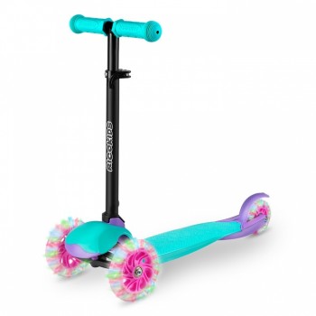 Trotineta cu roti cu LED Ricokids Loco 765104 - Turcoaz cu roz Trotineta cu roti cu LED Ricokids Loco 765104 - Turcoaz cu roz