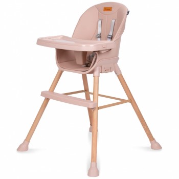 Scaun de masa 4 in 1 Kidwell EATAN Wood Pink Scaun de masa 4 in 1 Kidwell EATAN Wood Pink