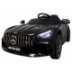Masinuta electrica cu telecomanda, roti din spuma EVA si scaun din piele Mercedes GTR R-Sport - Negru
