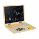 Laptop educational din lemn cu magnet si taste din lemn Ecotoys G068 - Albastru