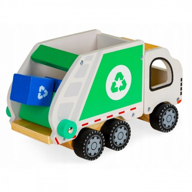 Masinuta pentru reciclare din lemn cu accesorii Ecotoys 2245