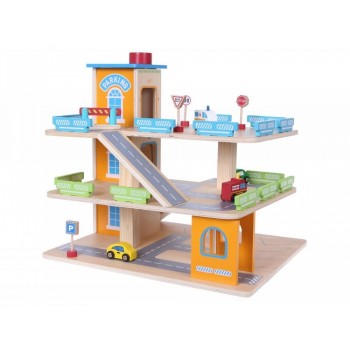 Garaj tip pista pentru masinute cu lift si masinute Ecotoys 1085 Garaj tip pista pentru masinute cu lift si masinute Ecotoys 1085