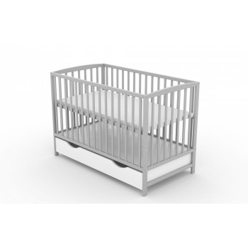 Patut cu sertar VESSANTI ARES - Gri Patut cu sertar VESSANTI ARES - Gri