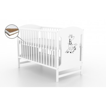 Patut fara sertar VESSANTI Milo Girafa Alb + Saltea Cocos 10 cm Patut fara sertar VESSANTI Milo Girafa Alb + Saltea Cocos 10 cm