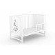 Patut fara sertar VESSANTI BERTA GIRAFA Alb + Saltea Cocos 10 cm