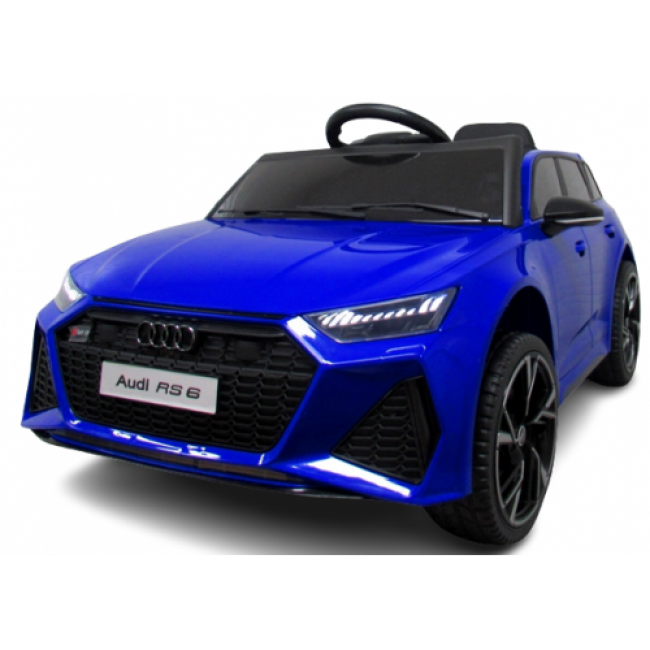 Masinuta electrica cu telecomanda Audi RS6 R-Sport - Albastru