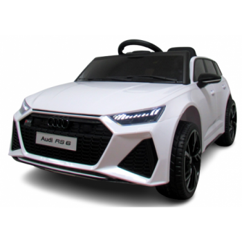 Masinuta electrica cu telecomanda Audi RS6 R-Sport - Alb Masinuta electrica cu telecomanda Audi RS6 R-Sport - Alb