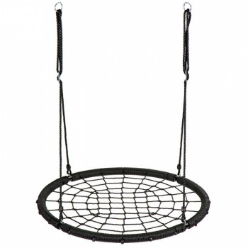 Leagan pentru copii rotund, tip cuib de barza, suspendat, 100 cm, Ecotoys MIR8015 - Negru Leagan pentru copii rotund, tip cuib de barza, suspendat, 100 cm, Ecotoys MIR8015 - Negru