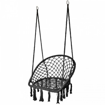 Leagan suspendat pentru interior/exterior, negru, GW-912