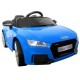 Masinuta electrica cu telecomanda, roti EVA, scaun piele Audi TT R-Sport - Albastru