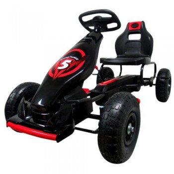 Kart cu pedale Gokart, 4-10 ani, roti gonflabile, G8 R-Sport - Rosu Kart cu pedale Gokart, 4-10 ani, roti gonflabile, G8 R-Sport - Rosu