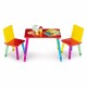 Set de masa cu doua scaune pentru copii Ecotoys ZKB-10
