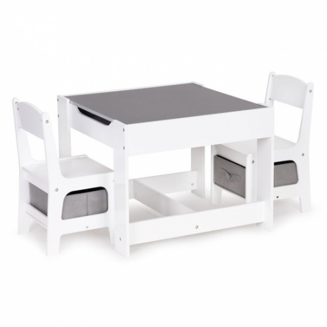 Set de masa cu doua scaune pentru copii Ecotoys ZCF-01
