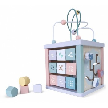 Cub educational din lemn Ecotoys 1021 Cub educational din lemn Ecotoys 1021