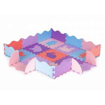 Salteluta de joaca din spuma EVA, educativa, cu 25 de piese Ecotoys 32522 - Multicolor Salteluta de joaca din spuma EVA, educativa, cu 25 de piese Ecotoys 32522 - Multicolor