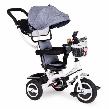 Tricicleta cu sezut rotativ Ecotoys JM-066-9L - Gri Tricicleta cu sezut rotativ Ecotoys JM-066-9L - Gri