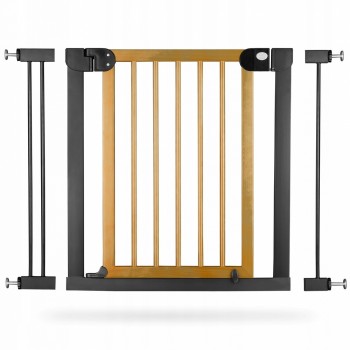 Poarta siguranta 76-104 cm Nukido - Metal + Lemn