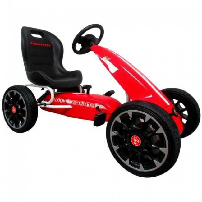 Kart cu pedale ABARTH, 3-7 ani, roti din spuma EVA, G6 R-Sport - Rosu