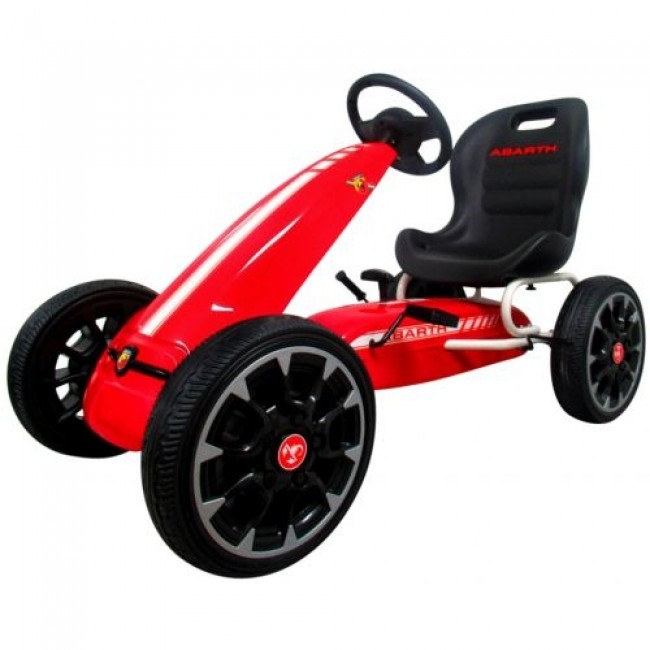 Kart cu pedale ABARTH, 3-7 ani, roti din spuma EVA, G6 R-Sport - Rosu