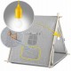 Cort de joaca pentru copii cu lampa si 2 pernite Nukido 107 x 116 x 110 cm - Gri