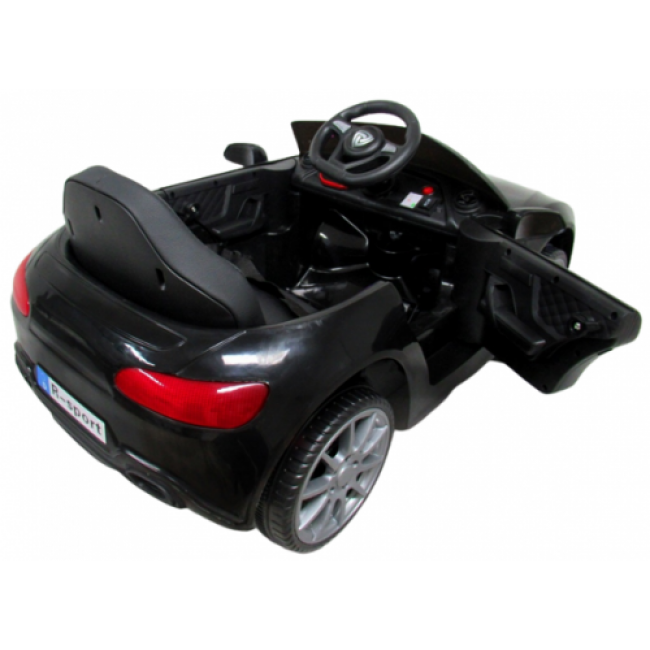 Masinuta electrica cu telecomanda, copii 1-4 ani, scaun din piele, Cabrio B4 628 R-Sport - Negru