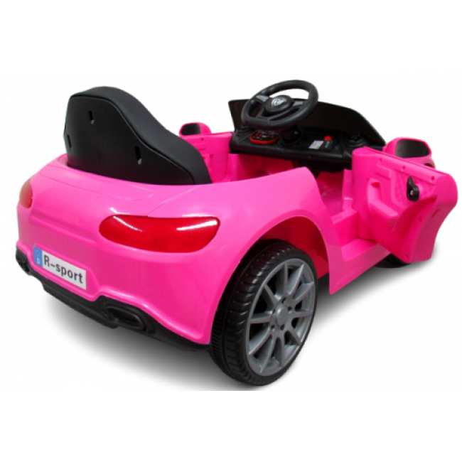 Masinuta electrica cu telecomanda, copii 1-4 ani, scaun din piele, Cabrio B4 628 R-Sport - Roz