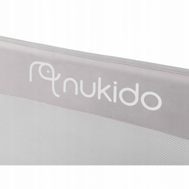 Bariera de protectie pentru pat 180 x 35 x 42 cm Nukido 722400 - Gri