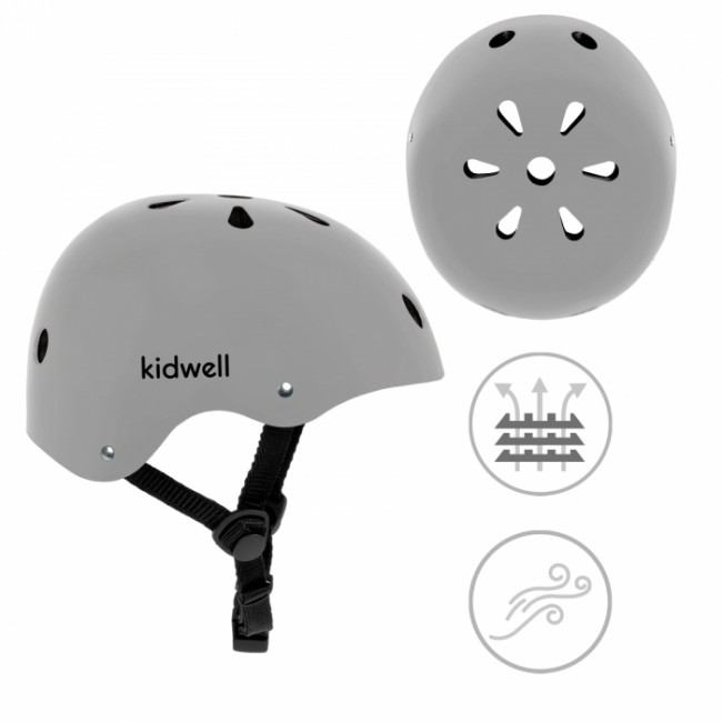 Casca de protectie pentru copii Kidwell ORIX II, marimea S 48-52 cm - Grey
