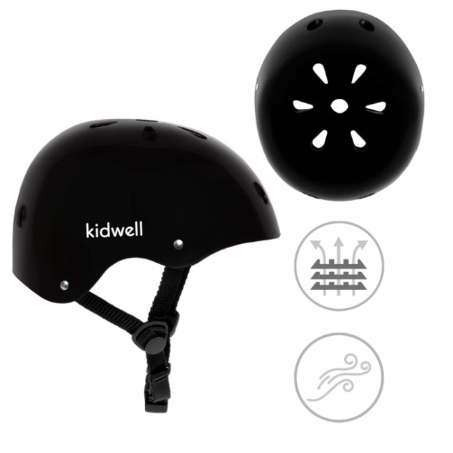 Casca de protectie pentru copii Kidwell ORIX II, marimea S 48-52 cm - Black