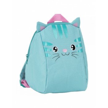 Ghiozdan pentru prescolari 25 x 21 x 11 cm Kidwell Turquoise Kitty Ghiozdan pentru prescolari 25 x 21 x 11 cm Kidwell Turquoise Kitty