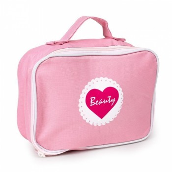 Gentuta de make-up cu 10 elemente din lemn Ecotoys W10D275 Gentuta de make-up cu 10 elemente din lemn Ecotoys W10D275