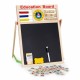 Tabla educationala din lemn cu doua fete si accesorii Ecotoys MB552